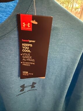 Under Armour Teal-Blue Heather Performance Tee